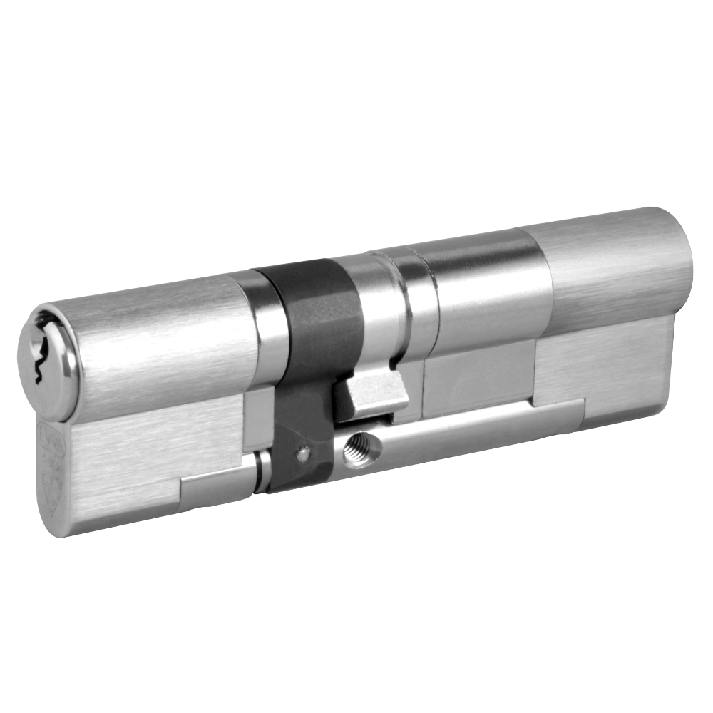 EVVA EPS 3* Snap Resistant Euro Double Cylinder 102mm 46Ext-56 41-10-51 Keyed To Differ 21B - Nickel Plated