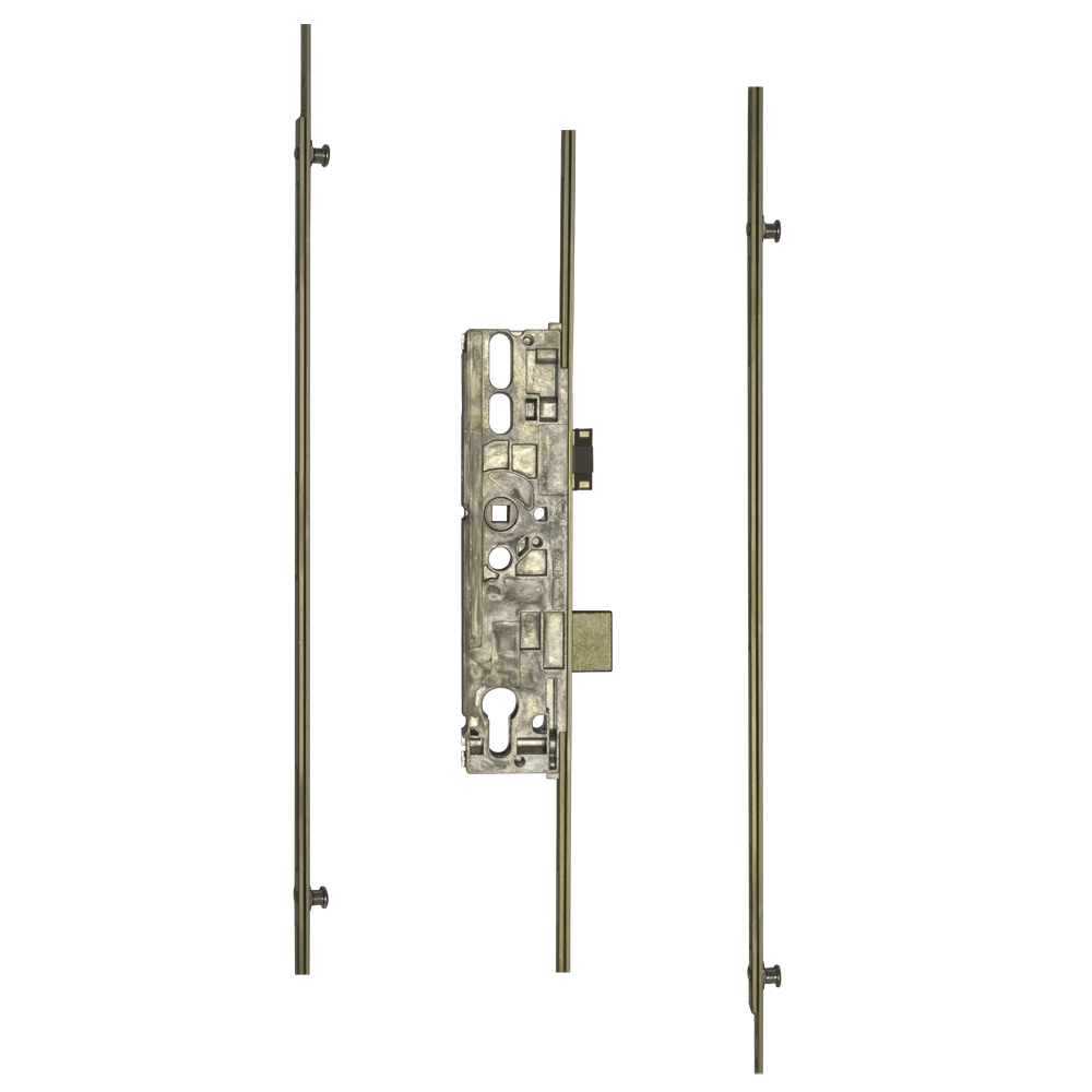 ROTO H600 3RDL2206 Latch & Deadbolt Single Spindle - 4 (V Cam) Mushrooms 35/92 4 V Cams Mushrooms