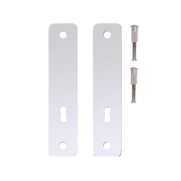 KICKSTOP 2300 230mm Lock Guard (50mm Wide) UK - Chrome Plated