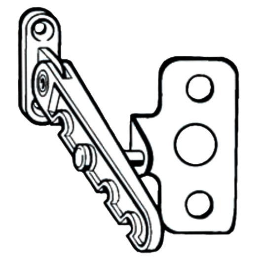 ROTO 5ROT0086 Tilting Window Restrictor & Plate White