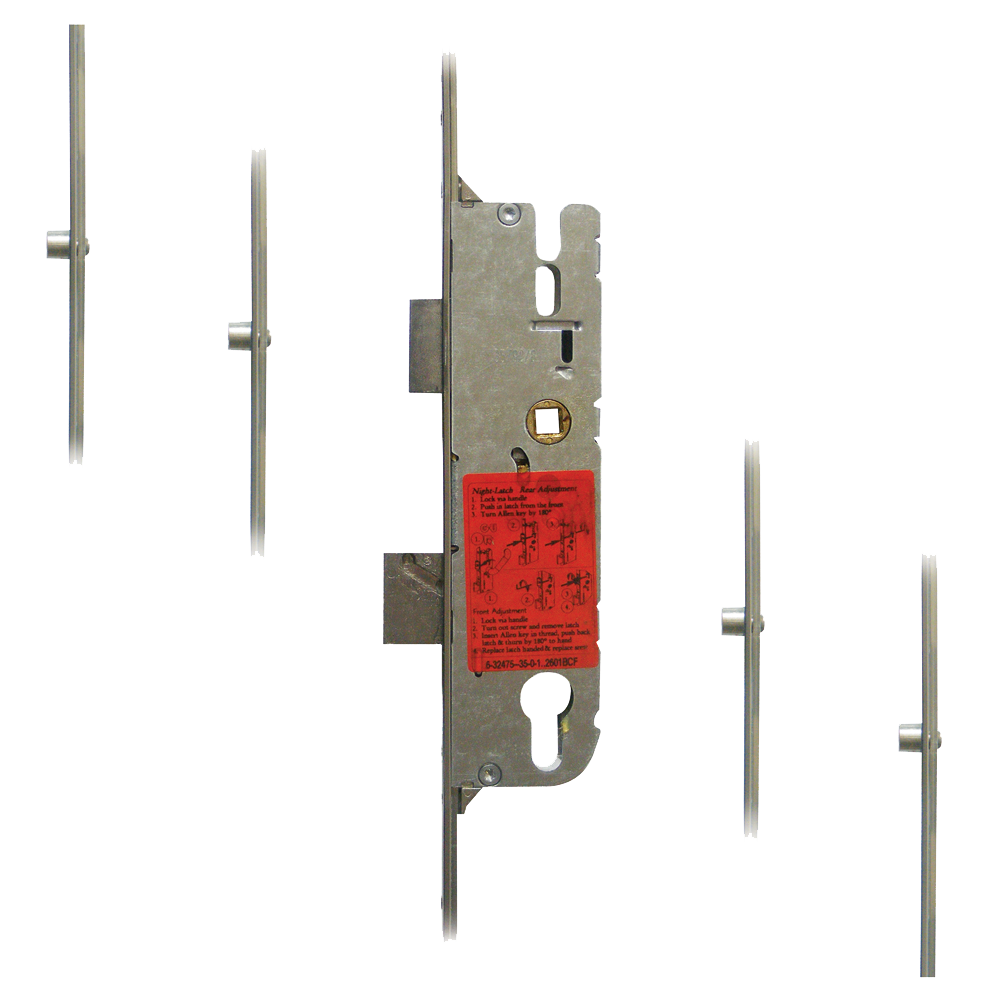GU Secury Europa Lever Operated Latch & Deadbolt Single Spindle - 4 Roller 35/92 6-32258-20-0-1