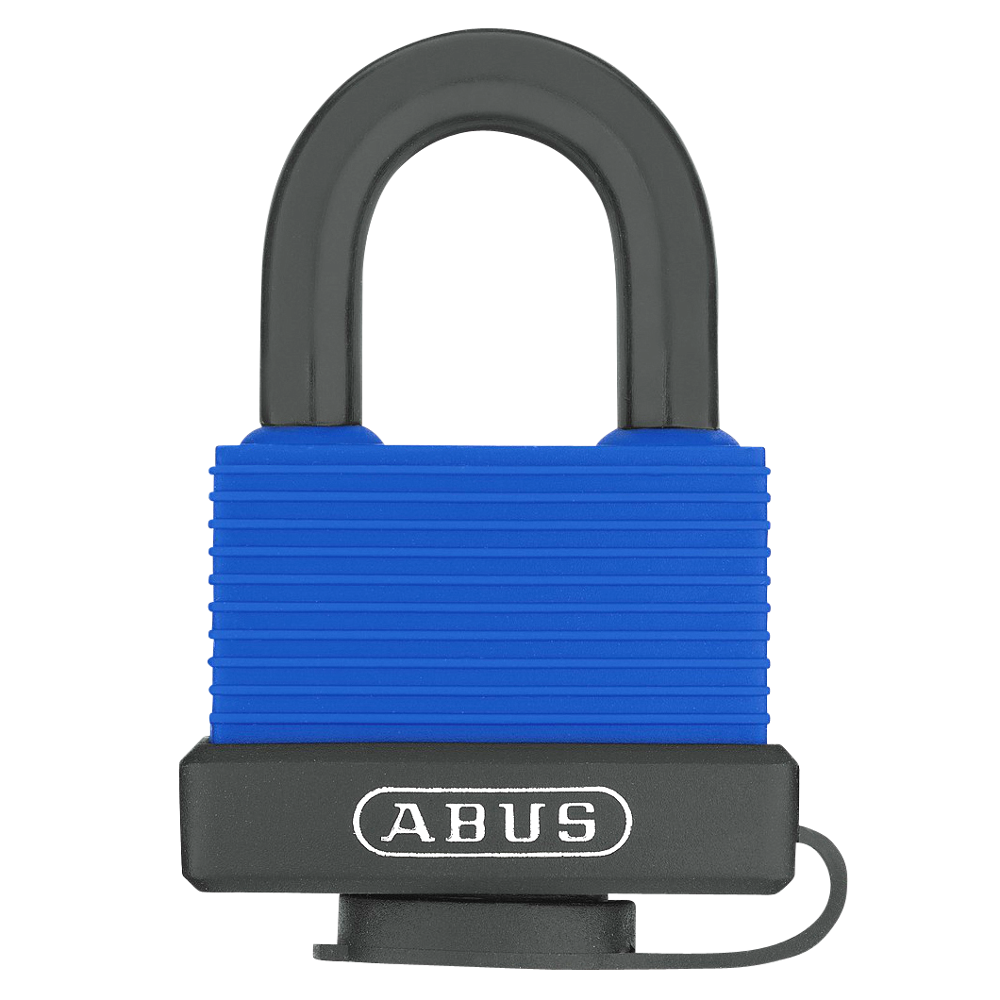 ABUS 70IB Series Aqua Safe Marine Brass Open Stainless Steel Shackle Padlock 35mm Keyed To Differ 70IB/35 - Black & Blue