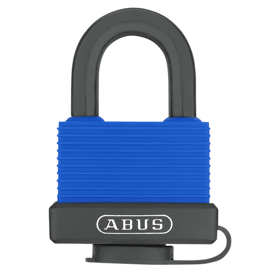 ABUS 70IB Series Aqua Safe Marine Brass Open Stainless Steel Shackle Padlock 35mm Keyed To Differ 70IB/35 - Black & Blue