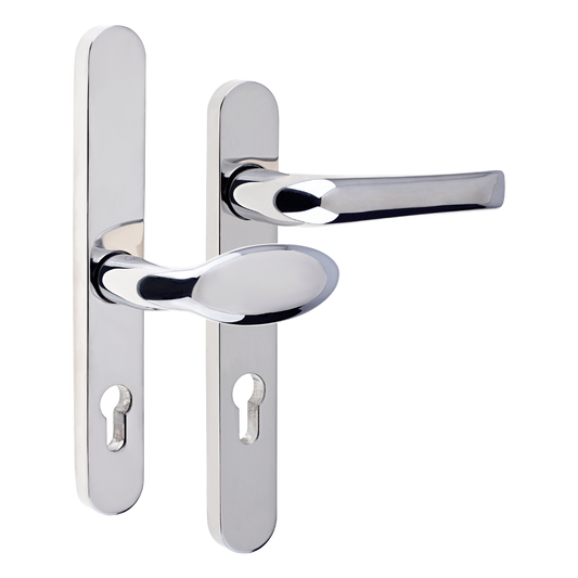 MILA Supa 92 Lever Pad - 220mm Backplate Polished Stainless Steel