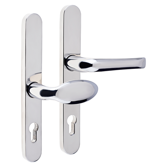 MILA Supa 92 62mm Lever Pad - 240mm Backplate Polished Stainless Steel