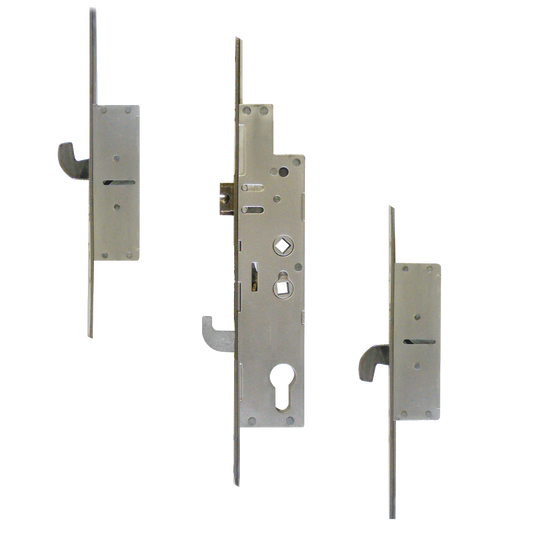 FULLEX XL Crimebeater 44mm Lever Operated Latch & Deadbolt Twin Spindle - 2 Hook 45/92-62 44mm Faceplate