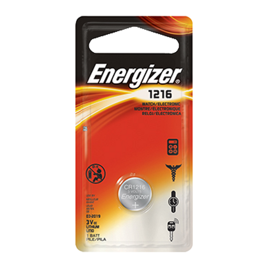 ENERGIZER CR1216 3V Lithium Coin Cell Battery CR1216