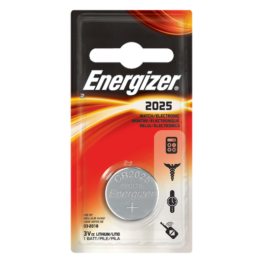 ENERGIZER CR2025 3V Lithium Coin Cell Battery CR2025