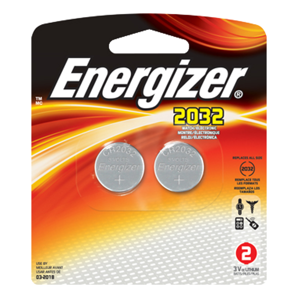 ENERGIZER CR2032 3V Lithium Coin Cell Battery - Twin Pack CR2032 Twin Pack