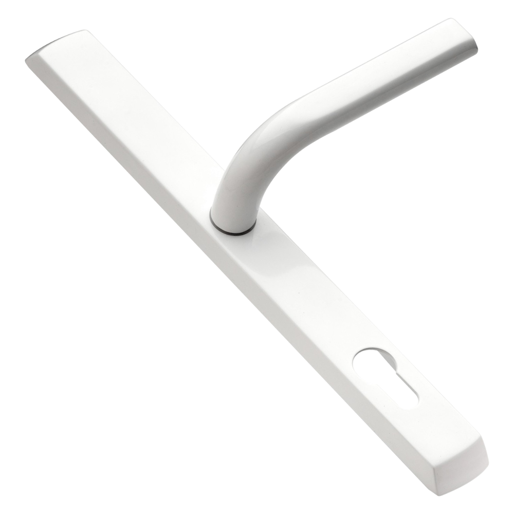 LOXTA 92 Lever UPVC Furniture - 278mm Backplate White