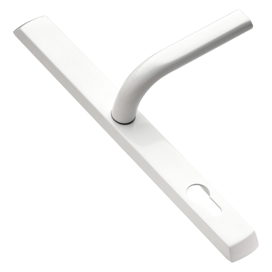 LOXTA 92 Lever UPVC Furniture - 278mm Backplate White