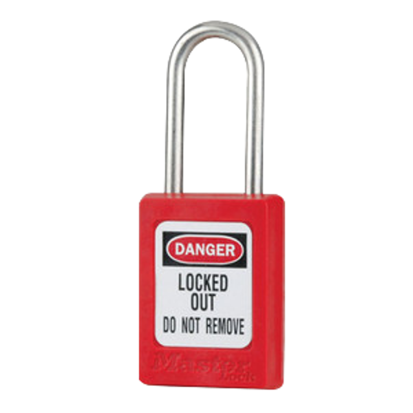 MASTER LOCK S31 Zenex Thermoplastic Safety Padlock Keyed To Differ - Red