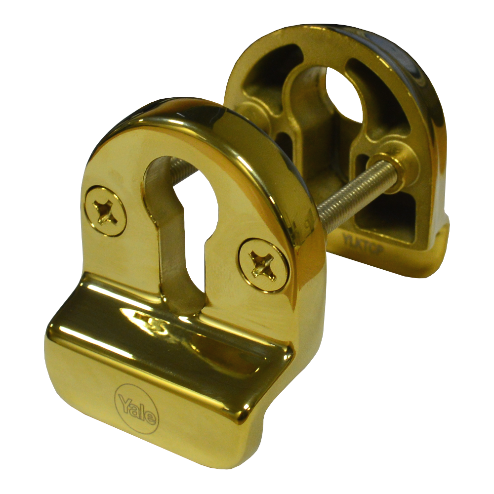YALE High Security Cylinder Pull To Suit Lockmaster KeyTurn Polished Brass