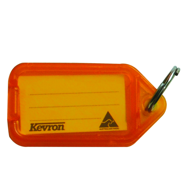 KEVRON ID38 Tags Bag of 50 Fluorescent x 50 - Fluorescent Orange