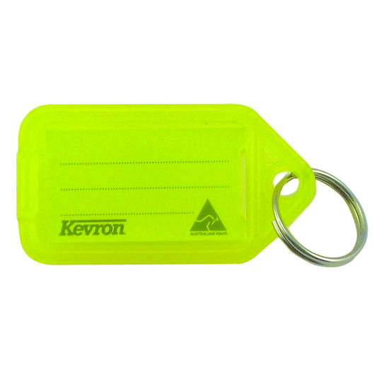 KEVRON ID38 Tags Bag of 50 Fluorescent x 50 - Fluorescent Yellow