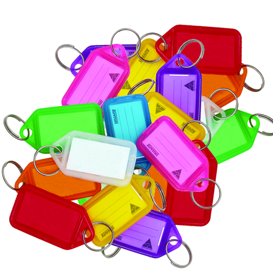 KEVRON ID30 Giant Tags Bag of 25 Assorted Colours x 25 - Assorted Colours