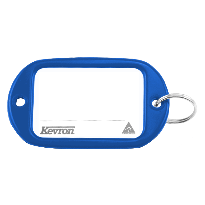 KEVRON ID10 Jumbo Key Tags Bag of 50 Assorted Colours x 50 - Blue