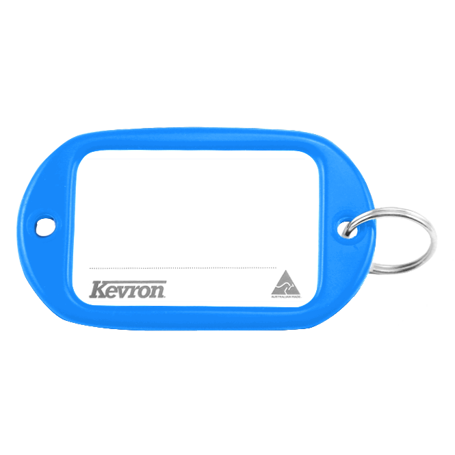 KEVRON ID10 Jumbo Key Tags Bag of 50 Assorted Colours x 50 - Light Blue