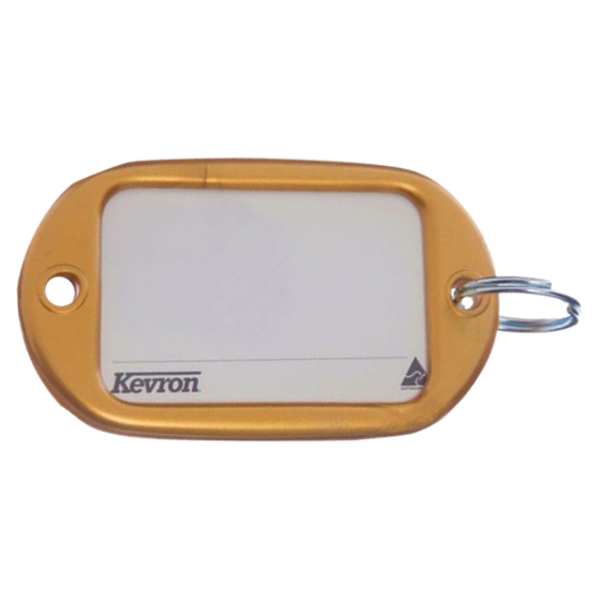KEVRON ID10 Jumbo Key Tags Bag of 50 Assorted Colours x 50 - Gold