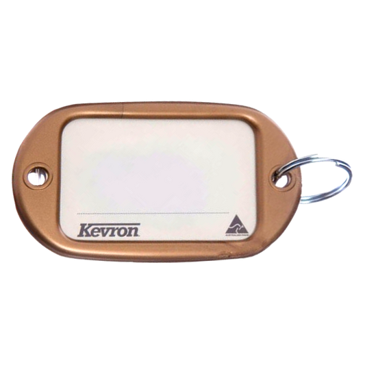KEVRON ID10 Jumbo Key Tags Bag of 50 Assorted Colours x 50 - Brass