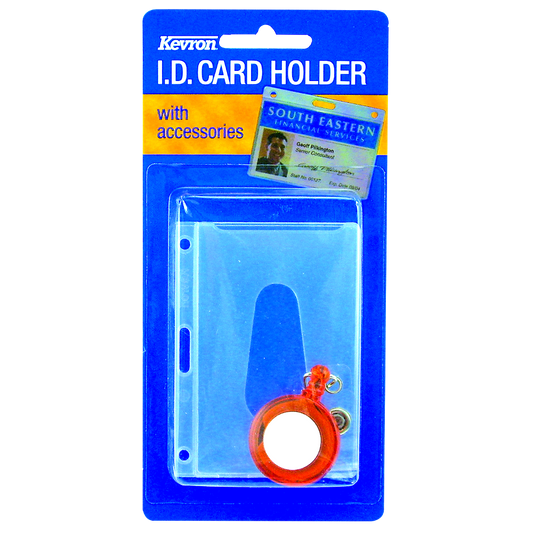 KEVRON ID1013 RE Clear Card Holder & Reel Pack Clear