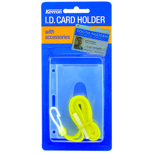 KEVRON ID1013 LA Clear Card Holder with Lanyard Clear
