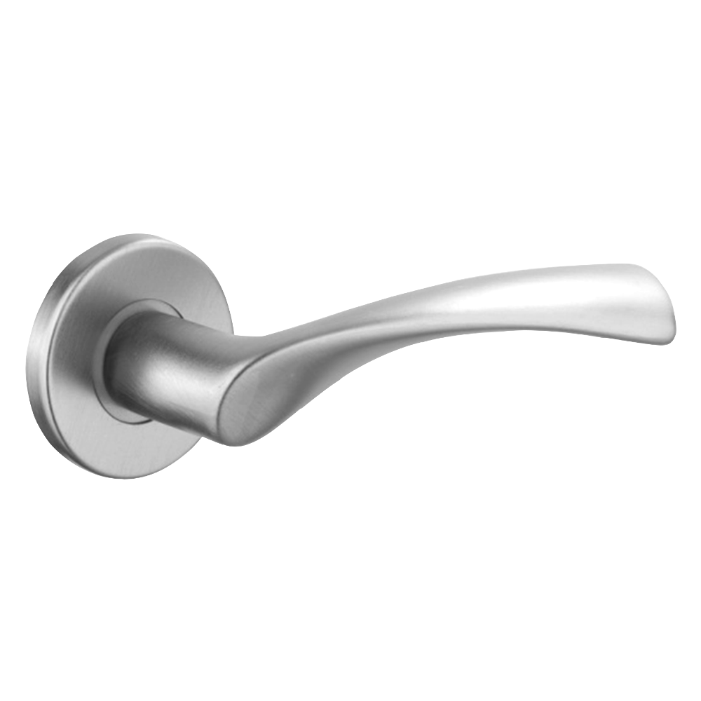 URFIC Easy Click Lyon Round Lever on Rose Polished Nickel