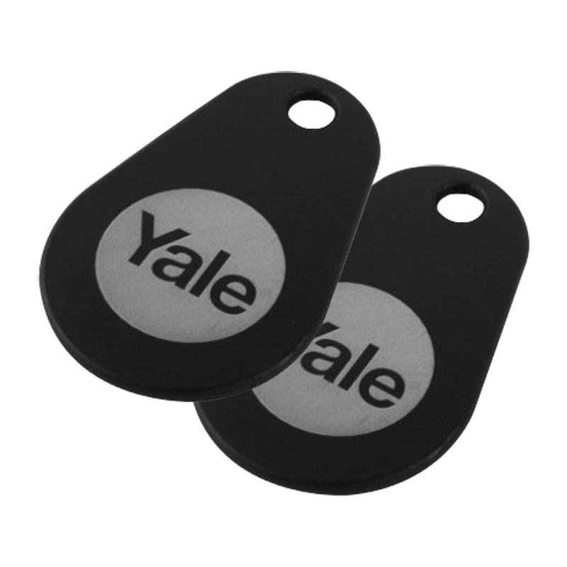 YALE Smart Lock Key Tag Twin Pack - Black