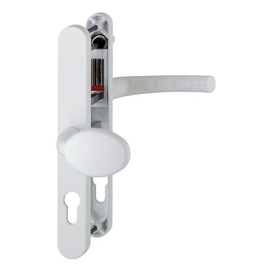 HOPPE UPVC Lever Moveable Pad Door Furniture 76G 3633N 3623N 1710 92mm/62mm Centres - White