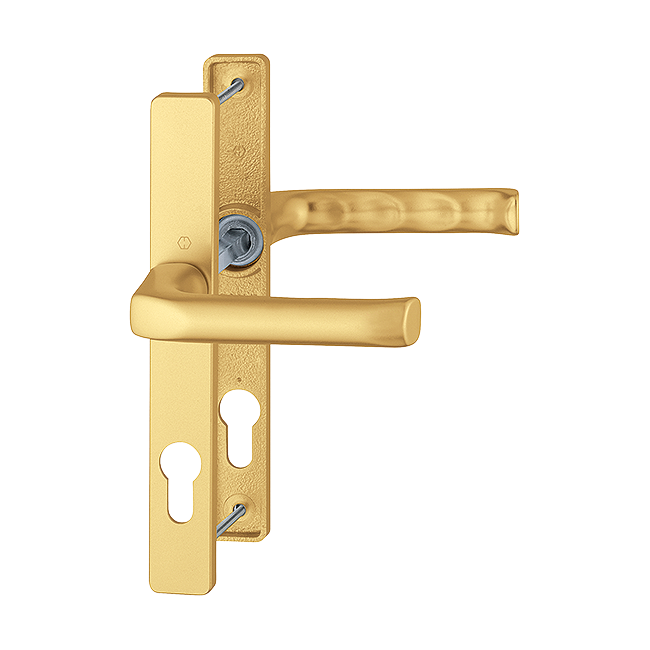 HOPPE London 72mm UPVC Lever Door Furniture 113 200LM 72mm Centres - Gold