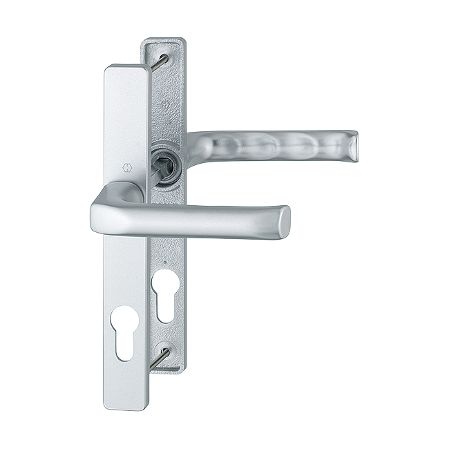HOPPE London 72mm UPVC Lever Door Furniture 113 200LM 72mm Centres - Silver