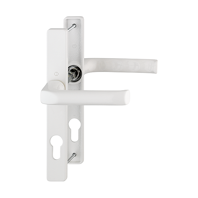 HOPPE London 72mm UPVC Lever Door Furniture 113 200LM 72mm Centres - White