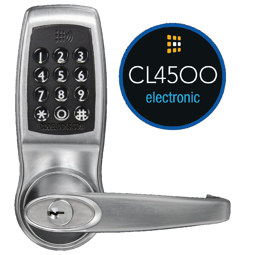 CODELOCKS CL4510 Smart Lock - Manage Via Your Smartphone CL4510 BS - Satin Stainless Steel