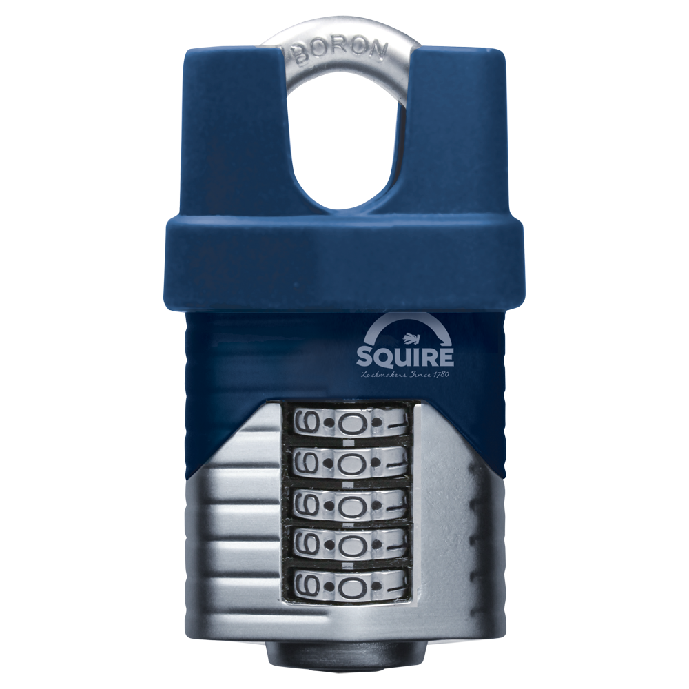 SQUIRE Vulcan Closed Shackle Combination Padlock 60mm - Blue & Silver
