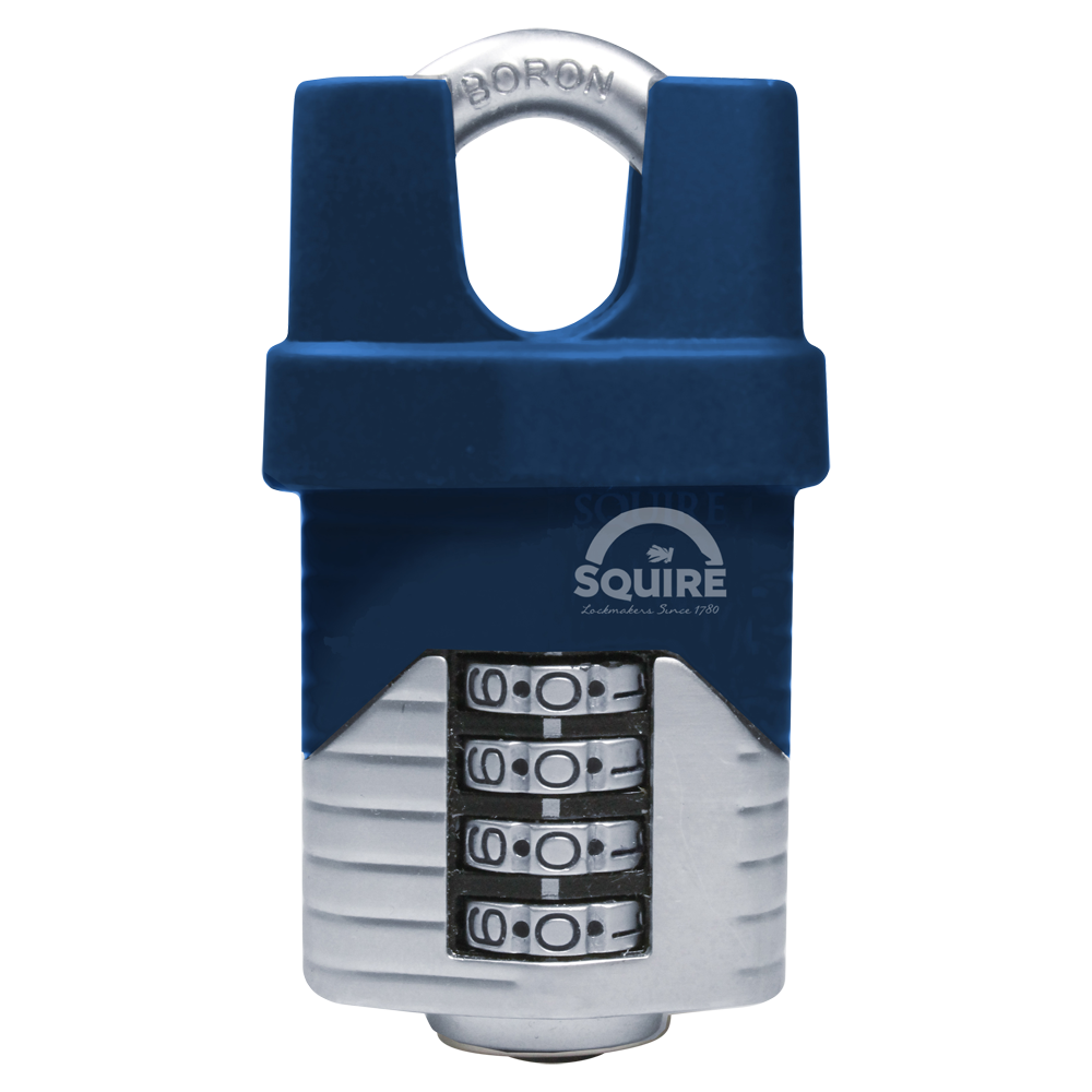 SQUIRE Vulcan Closed Shackle Combination Padlock 50mm - Blue & Silver