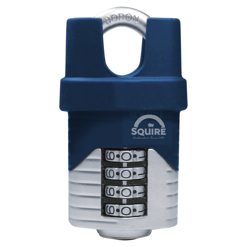 SQUIRE Vulcan Closed Shackle Combination Padlock 40mm - Blue & Silver