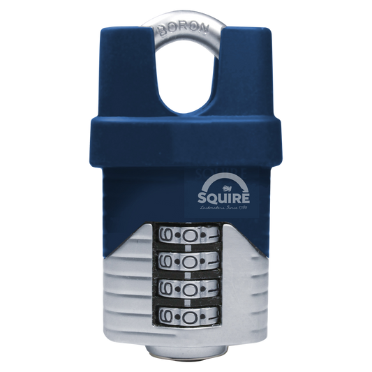 SQUIRE Vulcan Closed Shackle Combination Padlock 40mm - Blue & Silver