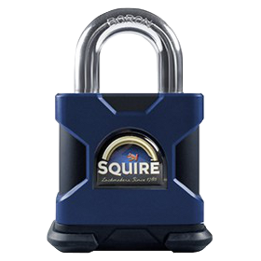 SQUIRE SS50EM Marine Grade Stronghold Open Shackle Padlock Body Only Open Shackle - Black & Blue