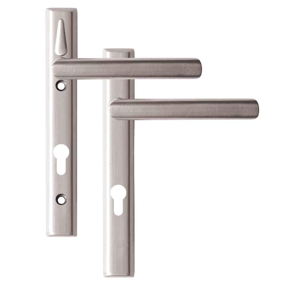 LOXTA Stealth Double Locking Lever Handle (Euro External) - 122mm 92PZ Polished Silver