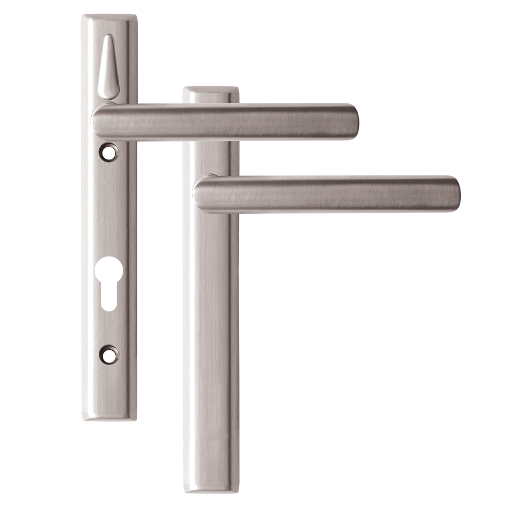 LOXTA Stealth Double Locking Lever Handle (Blank External) - 122mm 92PZ Polished Silver