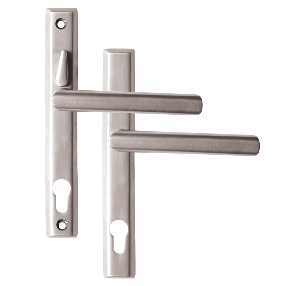 LOXTA Stealth Lever Handle (Euro External) - 211mm 92PZ Double Locking - Polished Silver