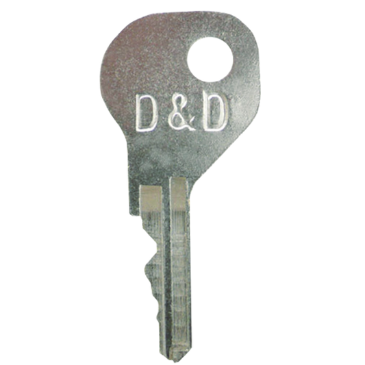 D&D Spare Wafer Key for MagnaLatch Gate Lock MKEYDUP-SW - Silver