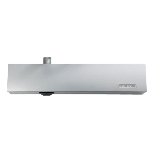 GEZE TS4000E Size 1-6 Overhead Door Closer Body with Electro-hydraulic Hold Open Body Only - Silver