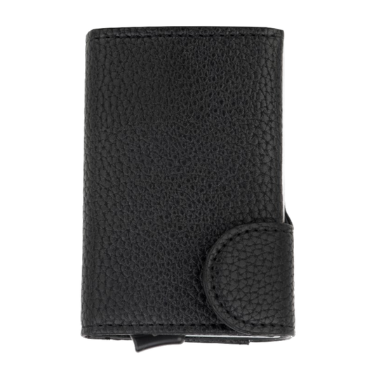 BEE-SECURE C-Secure Leather RFID Flip Up Wallet Leather - Black