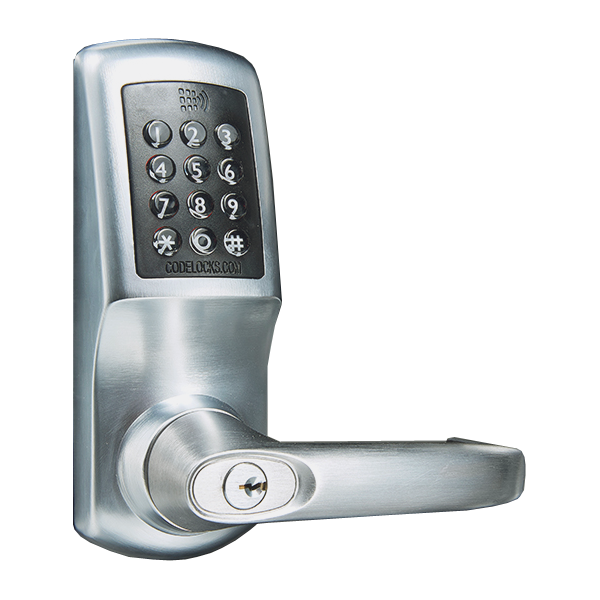 CODELOCKS CL5520 Smart Digital Lock With Mortice Lock & Cylinder CL5520 - Brushed Steel