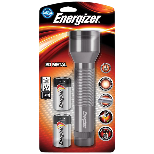 ENERGIZER LED Value Metal 2D Torch Metal - Grey