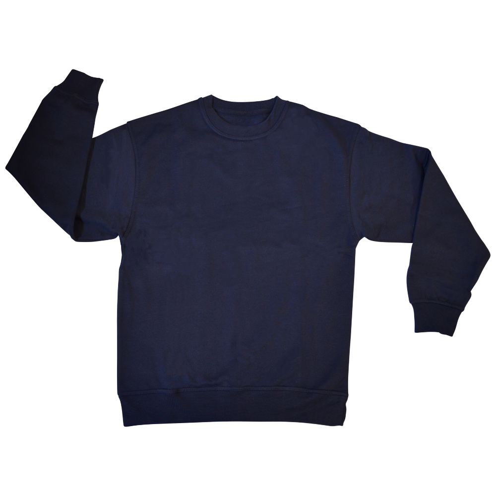 WARRIOR Polycotton Sweatshirt Navy XL - Navy Blue