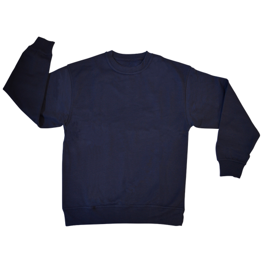 WARRIOR Polycotton Sweatshirt Navy XXL - Navy Blue