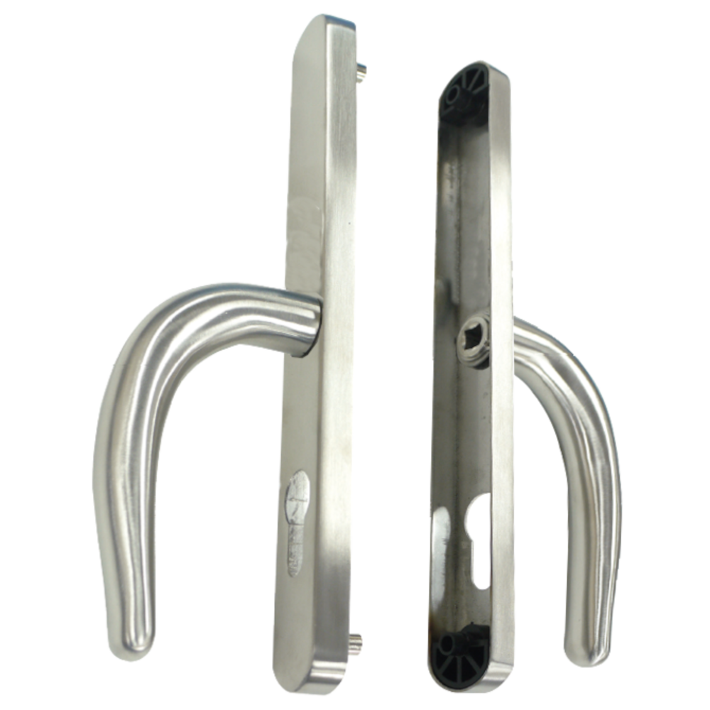 FULLEX Nanocoast Plate Mounted Lever Handle Furniture Satin Stainless Steel