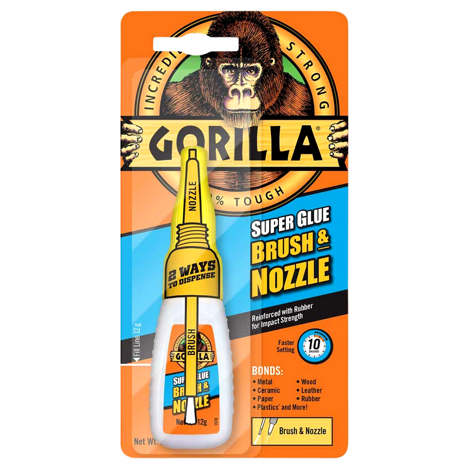 GORILLA Superglue 12g With Brush & Nozzle